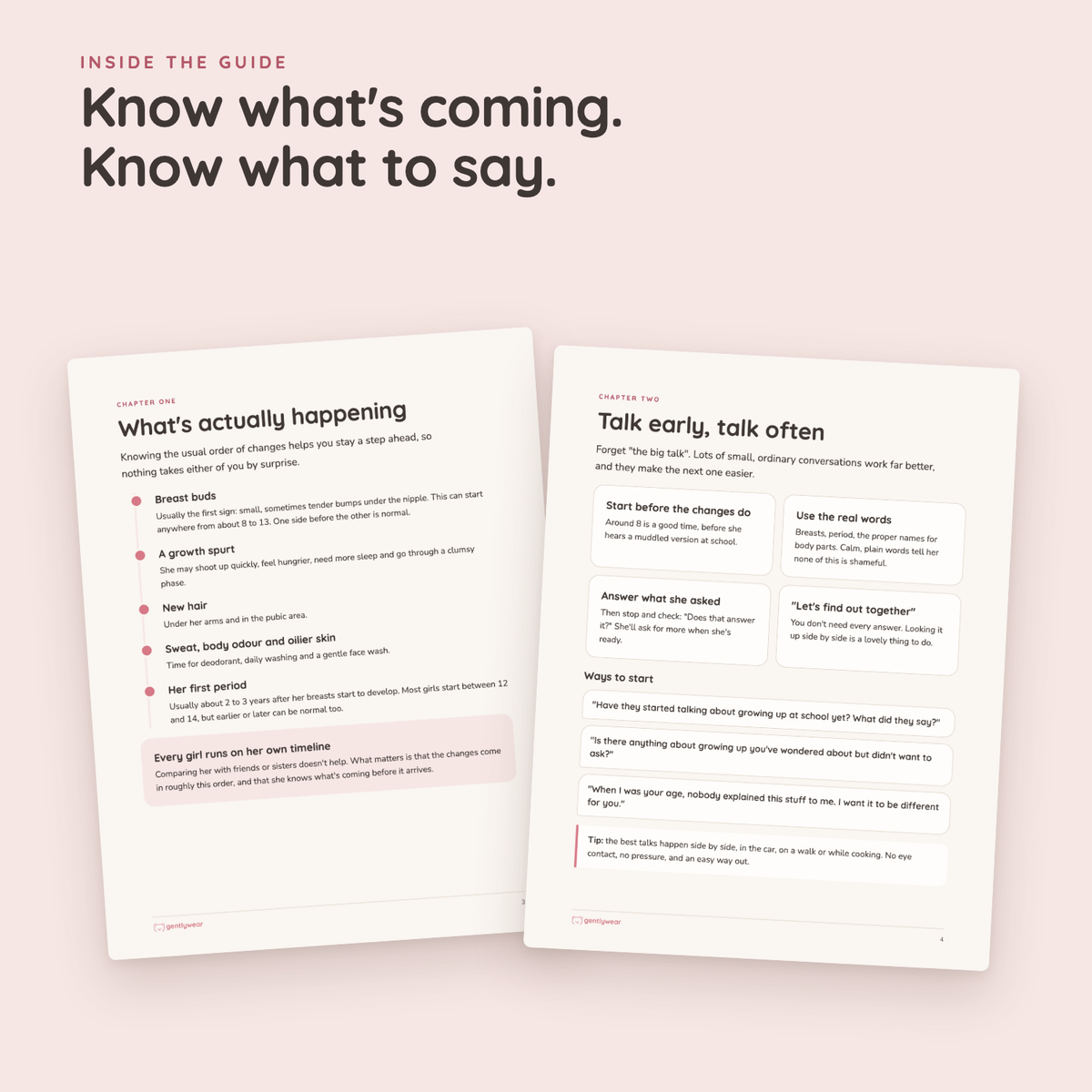Inside pages: what's happening and how to start the talk